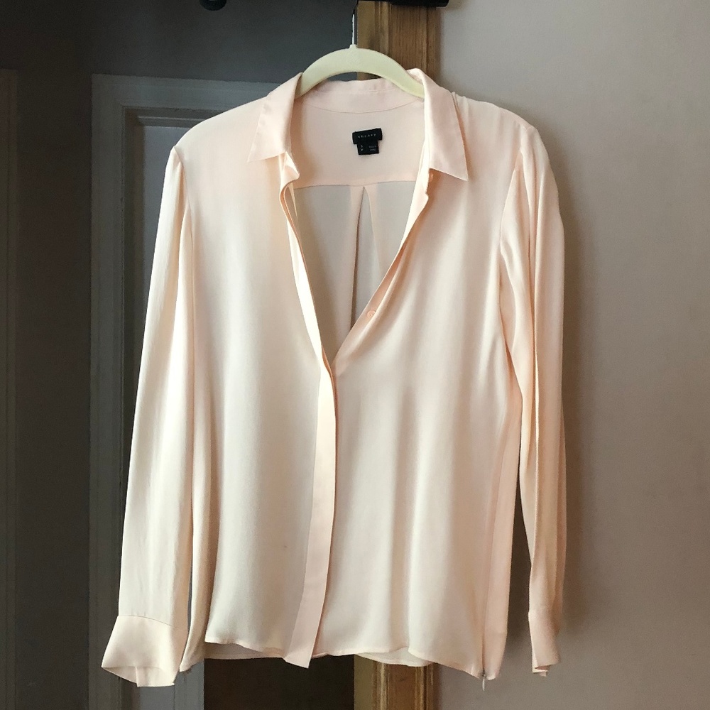 Theory Blouse - Pink